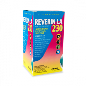 MSD Reverin LA 230 500ml bottle – long-acting oxytetracycline antibiotic for livestock