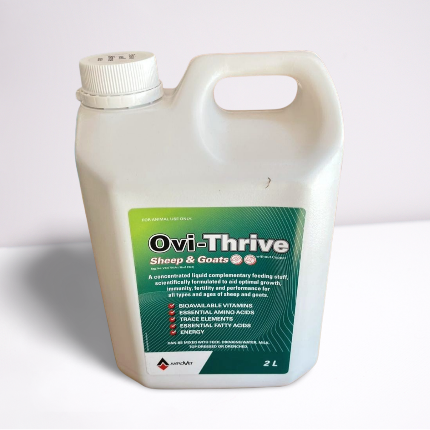 Ovi-Thrive oral supplement bottle 2L for sheep and goats